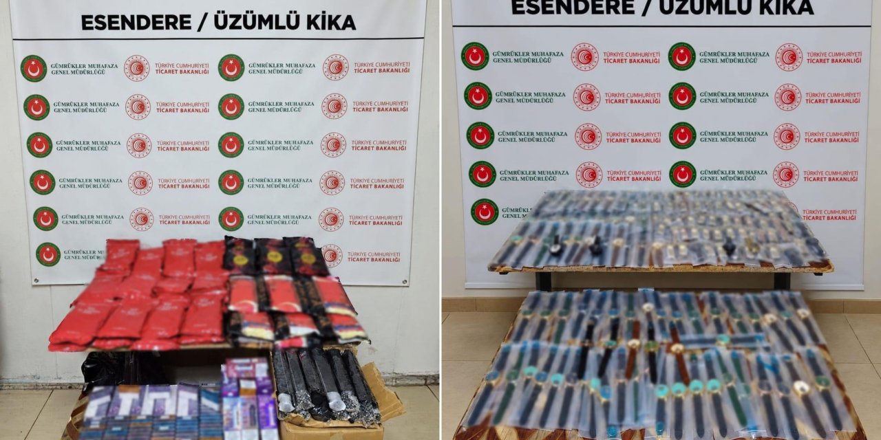 Çukurca'da 1,5 milyon TL’lik kaçak eşya ele geçirildi