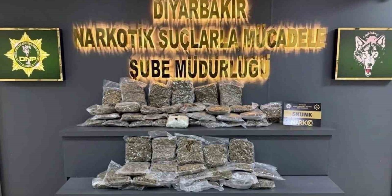 Diyarbakır’da 39 kilo uyuşturucu ele geçirildi