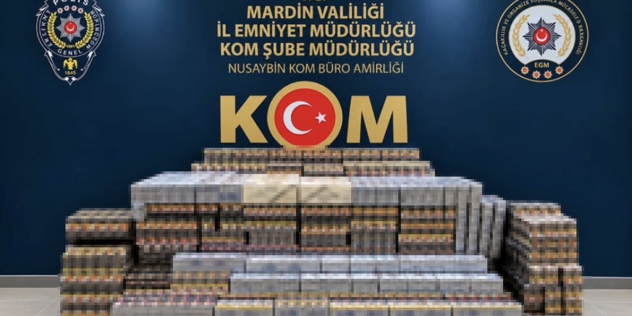 Mardin’de 22 bin 50 paket kaçak sigara ele geçirildi