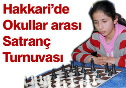 Hakkari'de 180 öğrenci, satranç alanında yeteneklerini sergiledi