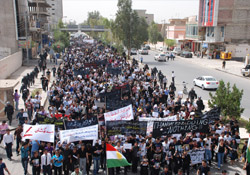 Binlerce öğrenci Serdeşt Osman için yürüdü