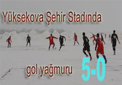 Yükekovaspor'dan karla karışık gol yağmuru: 5-0