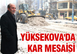 Yüksekova'da 10-01-2012 kar temizliği
