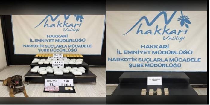 Hakkari ve Yüksekova'da 51 kilo uyuşturucu ele geçirildi: 6 kişi tutuklandı