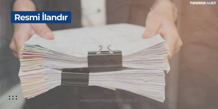 Hakkari İl Halk Kütüphanesi Yapım İşi ilanı