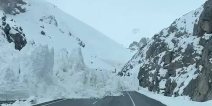 Van-Hakkari karayoluna çığ düştü; yol ulaşıma kapandı