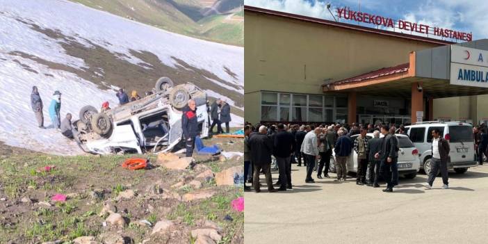 Yüksekova’da pancar toplamaya giden köylüleri taşıyan araç kaza yaptı: 2 ölü, 7 yaralı