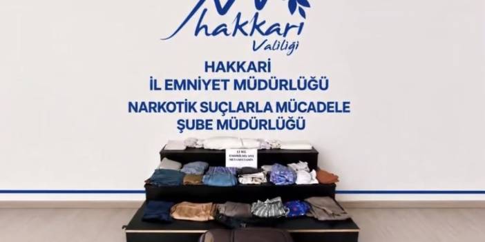Yüksekova'da yolcu otobüsünde 13 kilo metamfetamin ele geçirildi