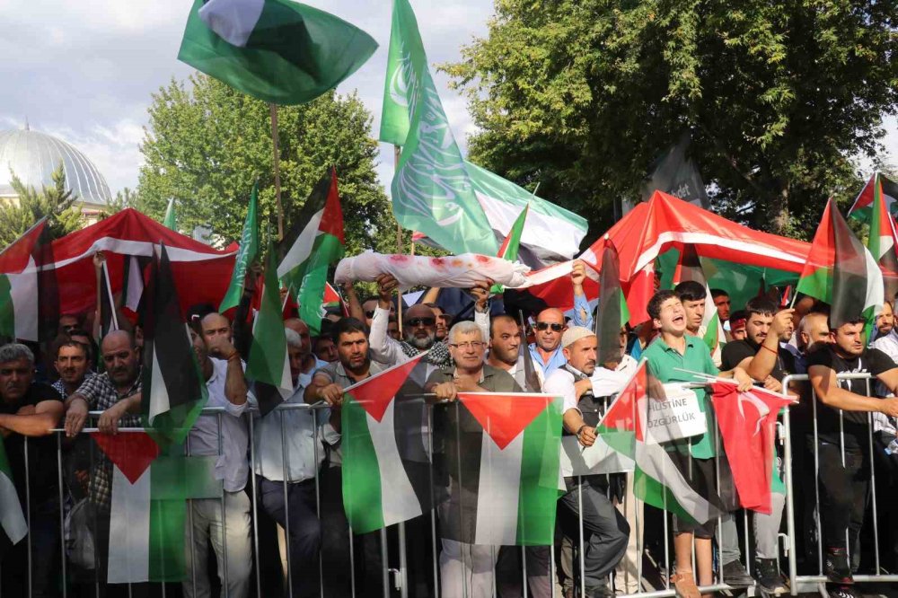 Malatya’da “Büyük Gazze mitingi” yapıldı