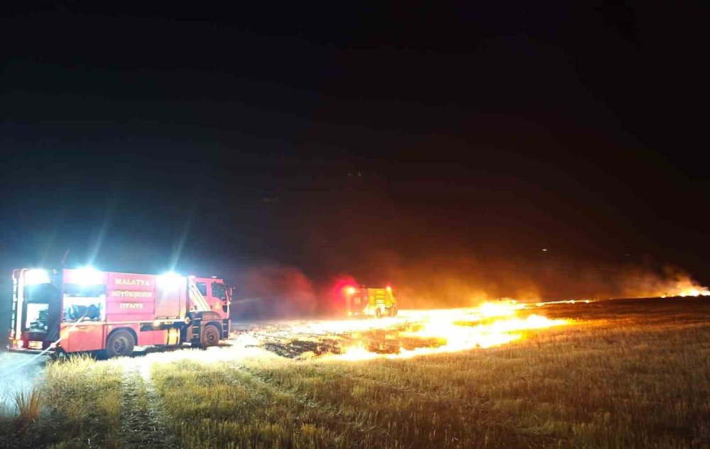 Malatya’da çıkan anız yangınları korkuttu