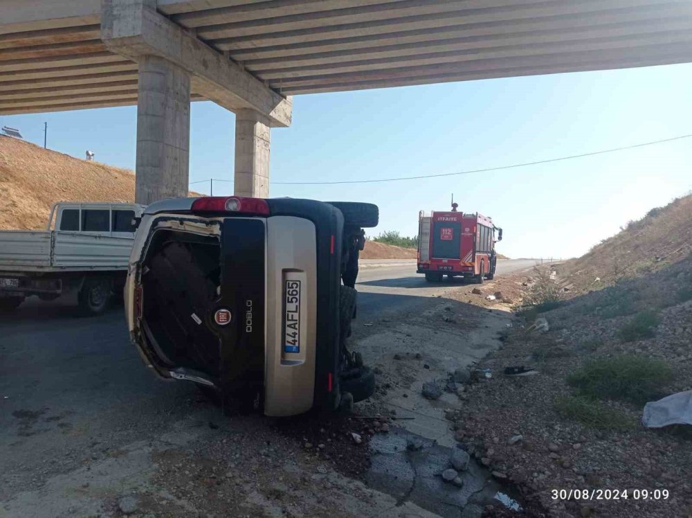 Malatya'da trafik kazasında 2 kişi yaralandı