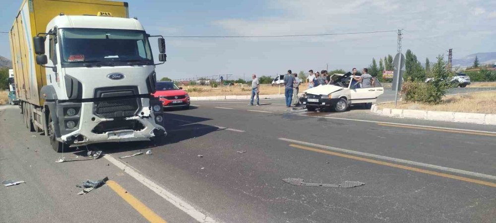 Elazığ’da trafik kazası: 1 kişi yaralandı