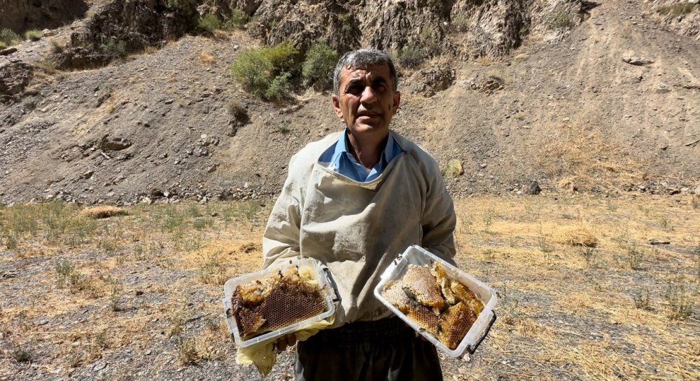 Adil Yiğit, 12 yıl önce Cilo Dağı’nda keşfettiği kaya balının kilosunu 3 bin TL’den satıyor