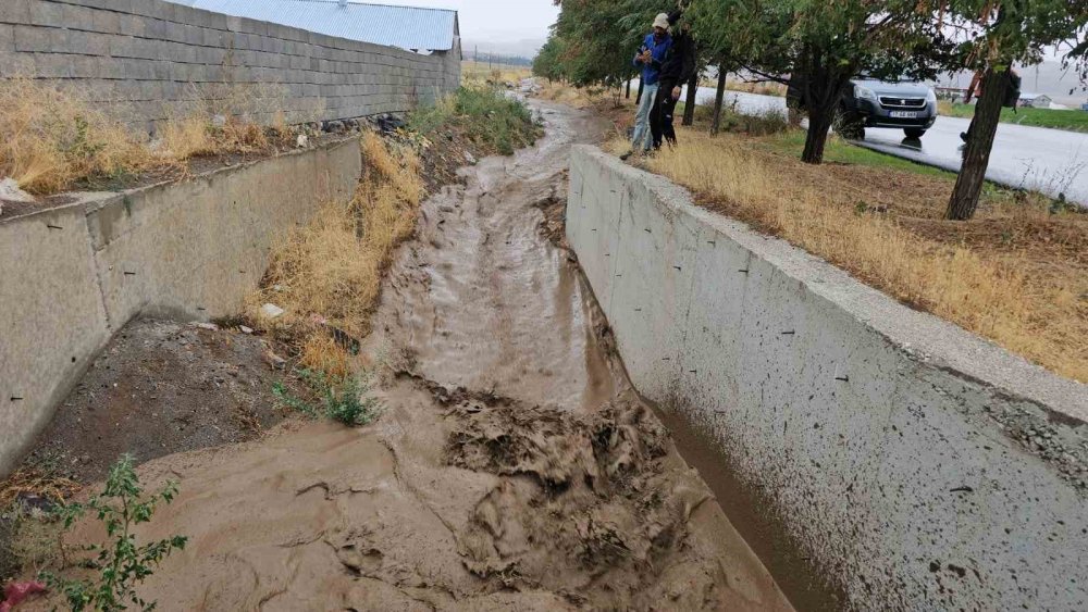 Bitlis-Adilcevaz’da yağmur sele neden oldu