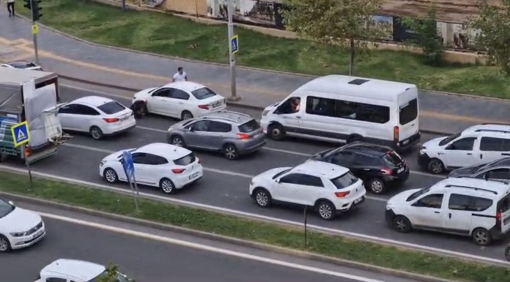 Diyarbakır'da yaralı güvercin trafiği birbirine kattı