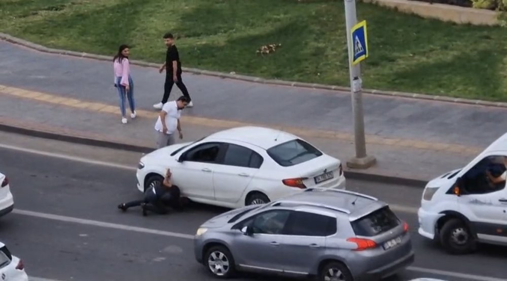 Diyarbakır'da yaralı güvercin trafiği birbirine kattı