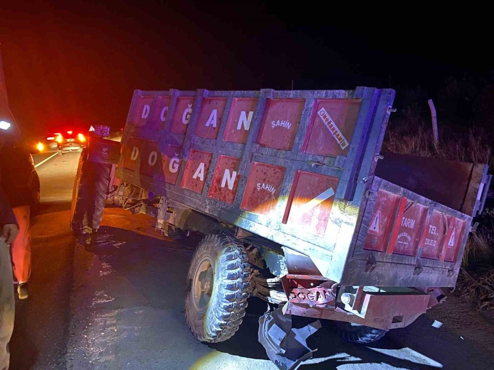 Malatya'da hafif ticari araç ile traktör çarpıştı: 1 yaralı