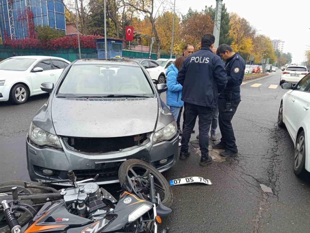 Diyarbakır’da trafik kazası: 1 yaralı