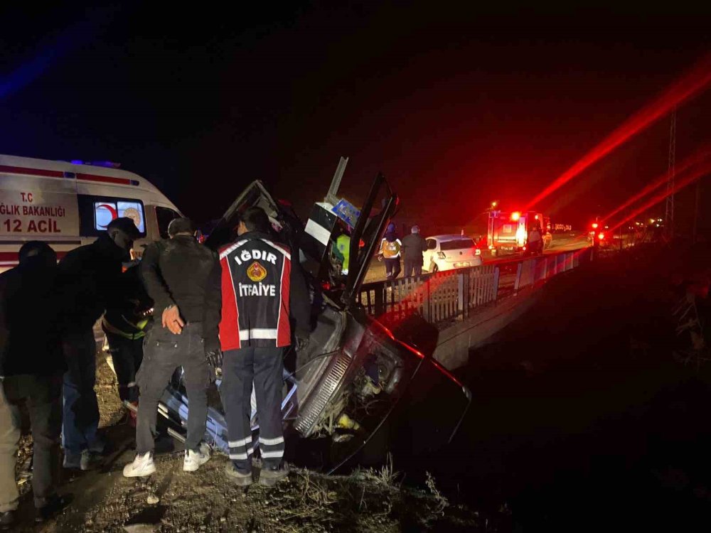 Iğdır’da zincirleme trafik kazası: 2 kişi yaralandı