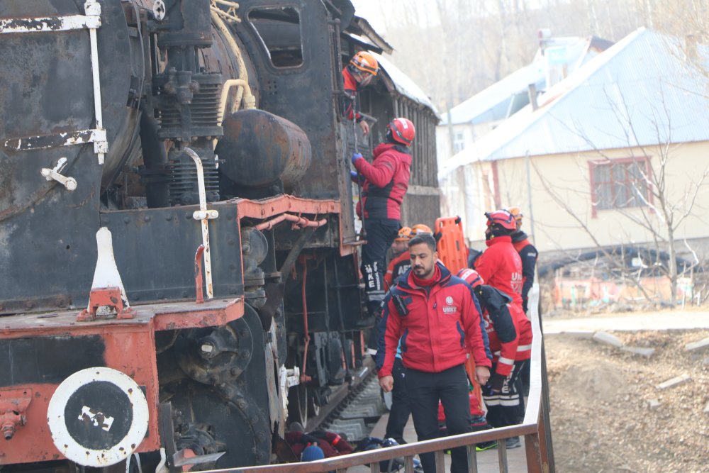 Van'da tren kazası tatbikatı yapıldı