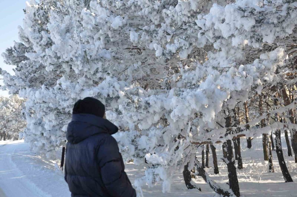 Kars’ta soğuk hava etkili oldu