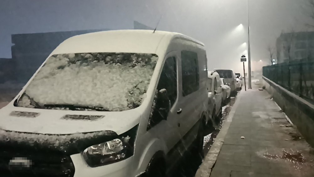 Gaziantep’te kar yağışı etkili oldu