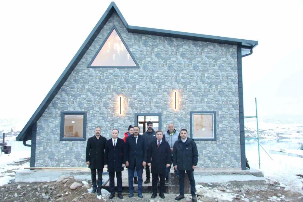 Vali Aydoğdu, bungalov evlerde incelemelerde bulundu