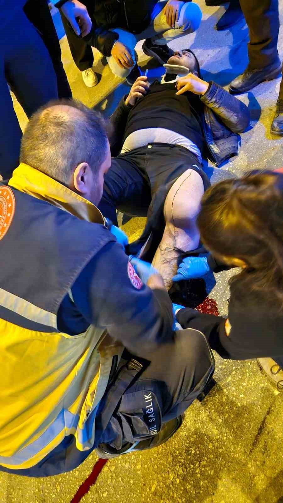 Sokak köpeklerinden kaçarken kamyonet çarptı
