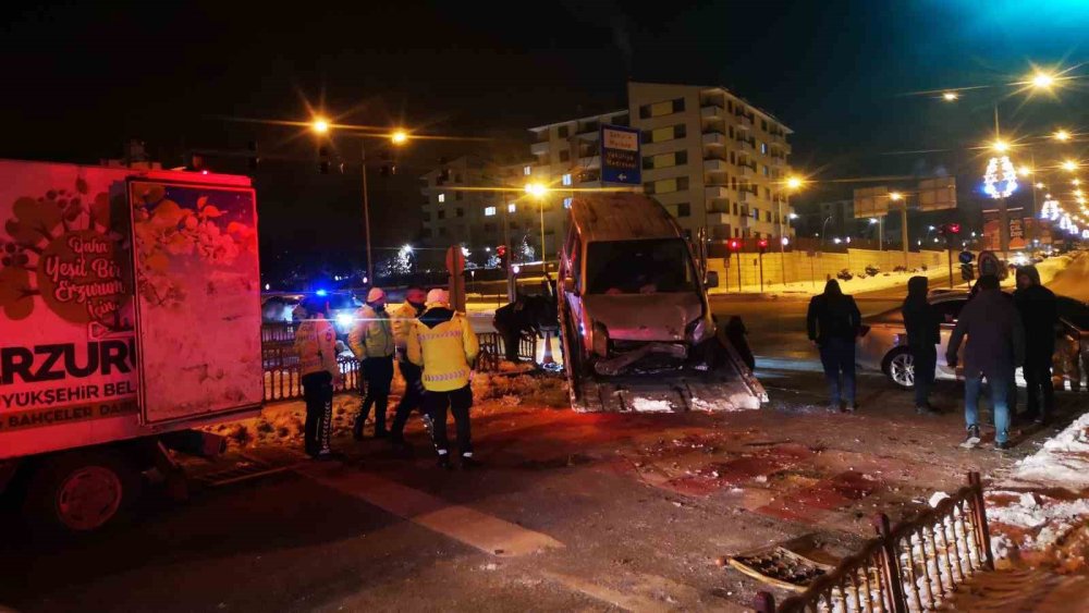 Erzurum’da kaza: 7 yaralı