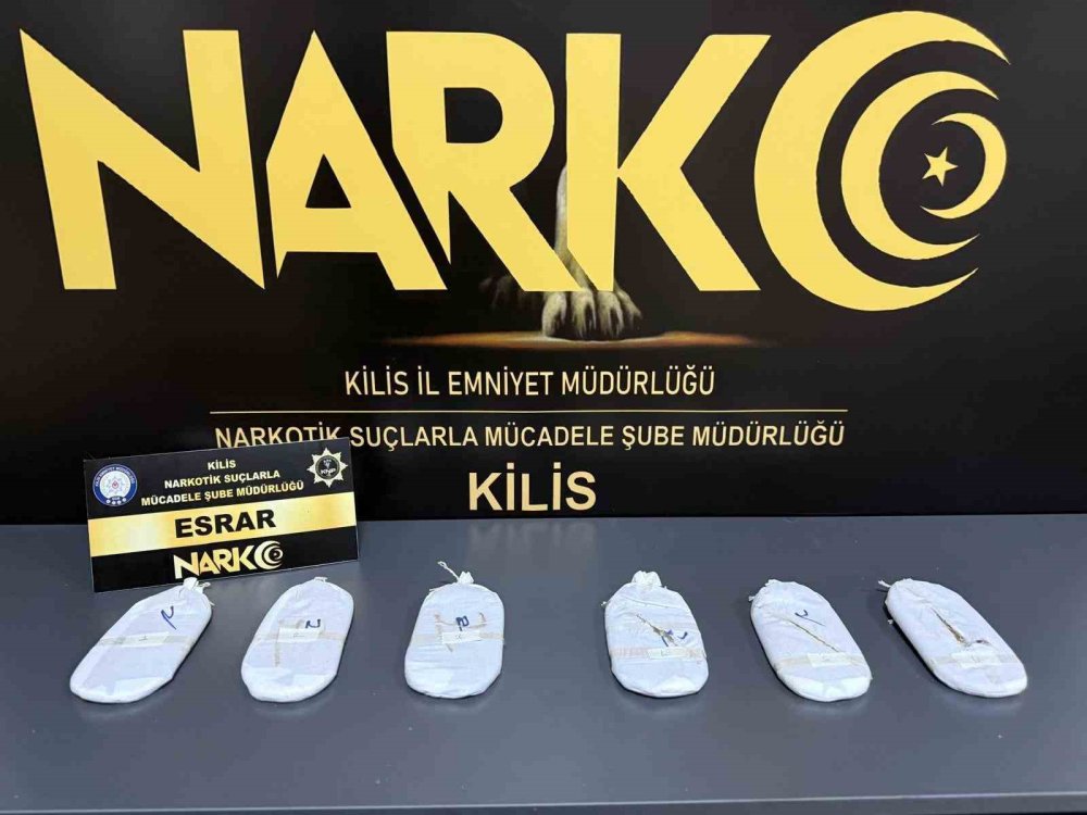 Kilis’te evde bin 82 gram esrar yakalandı: 5 gözaltı