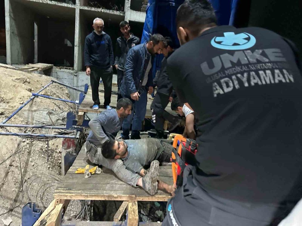 Adıyaman'da yüksekten düşen işçi yaralandı
