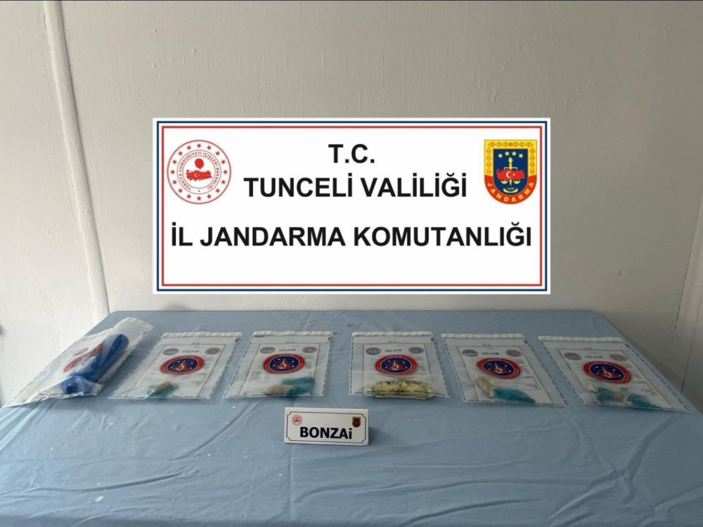 Tunceli’de şampuan şişesine gizlenmiş uyuşturucu yakalandı