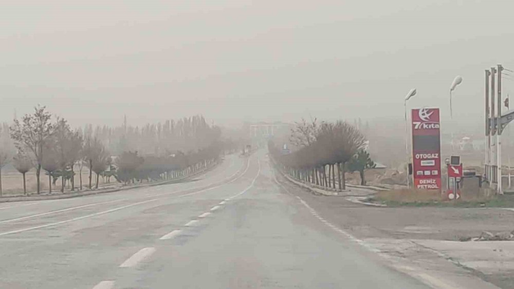 Van toz bulutuyla kaplandı