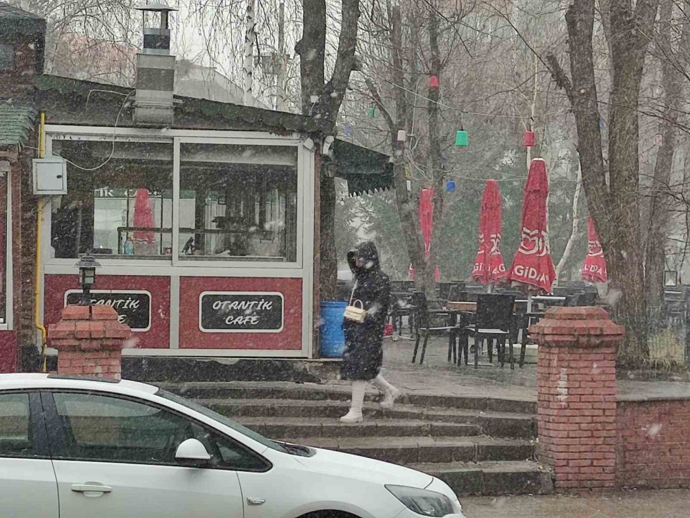 Ardahan kar yağışından beyaza büründü