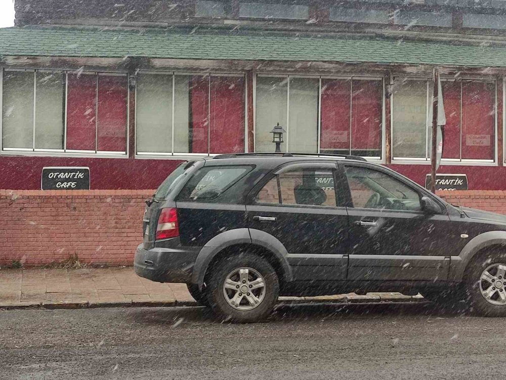 Ardahan kar yağışından beyaza büründü