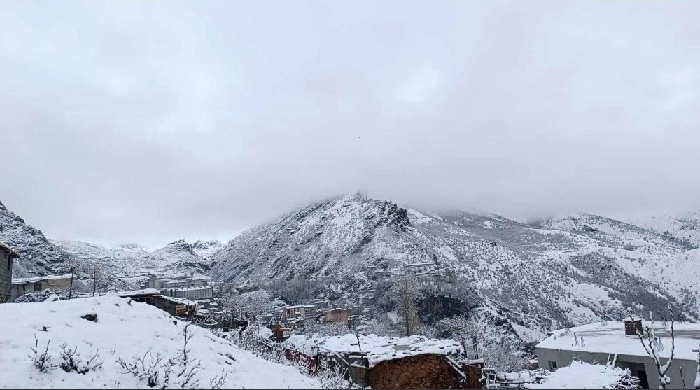 Beytüşşebap nisanda lapa lapa kar yağdı, ahırlar zarar gördü