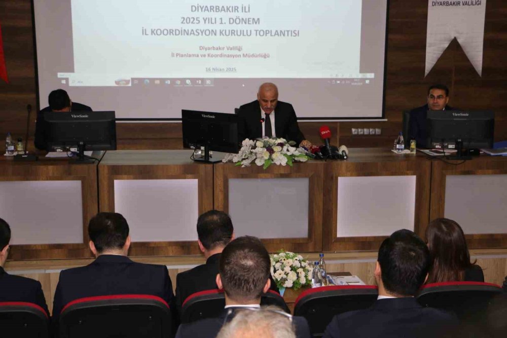 Diyarbakır’da 2025 yılı 1. dönem il koordinasyon kurulu toplantısı gerçekleştirildi