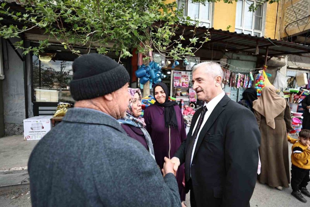 Tahmazoğlu'ndan semt pazarı esnafına ziyaret