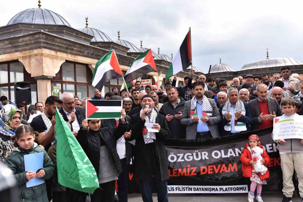 Bitlis'te Gazze’ye destek yürüyüşü düzenlendi