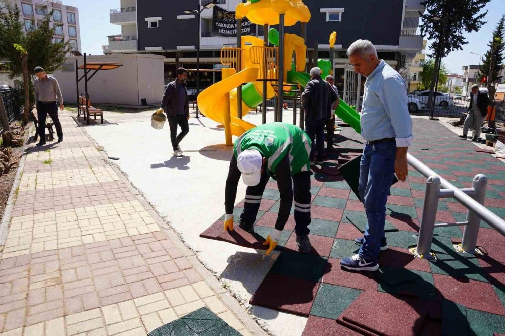 Kahta'da parklar yaza hazırlanıyor