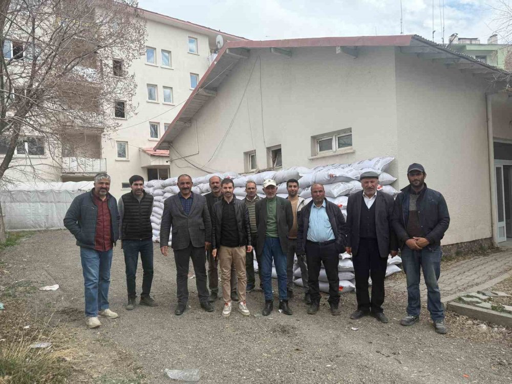 Ağrı'nın Diyadin ilçesinde çiftçiye korunga tohumu desteği