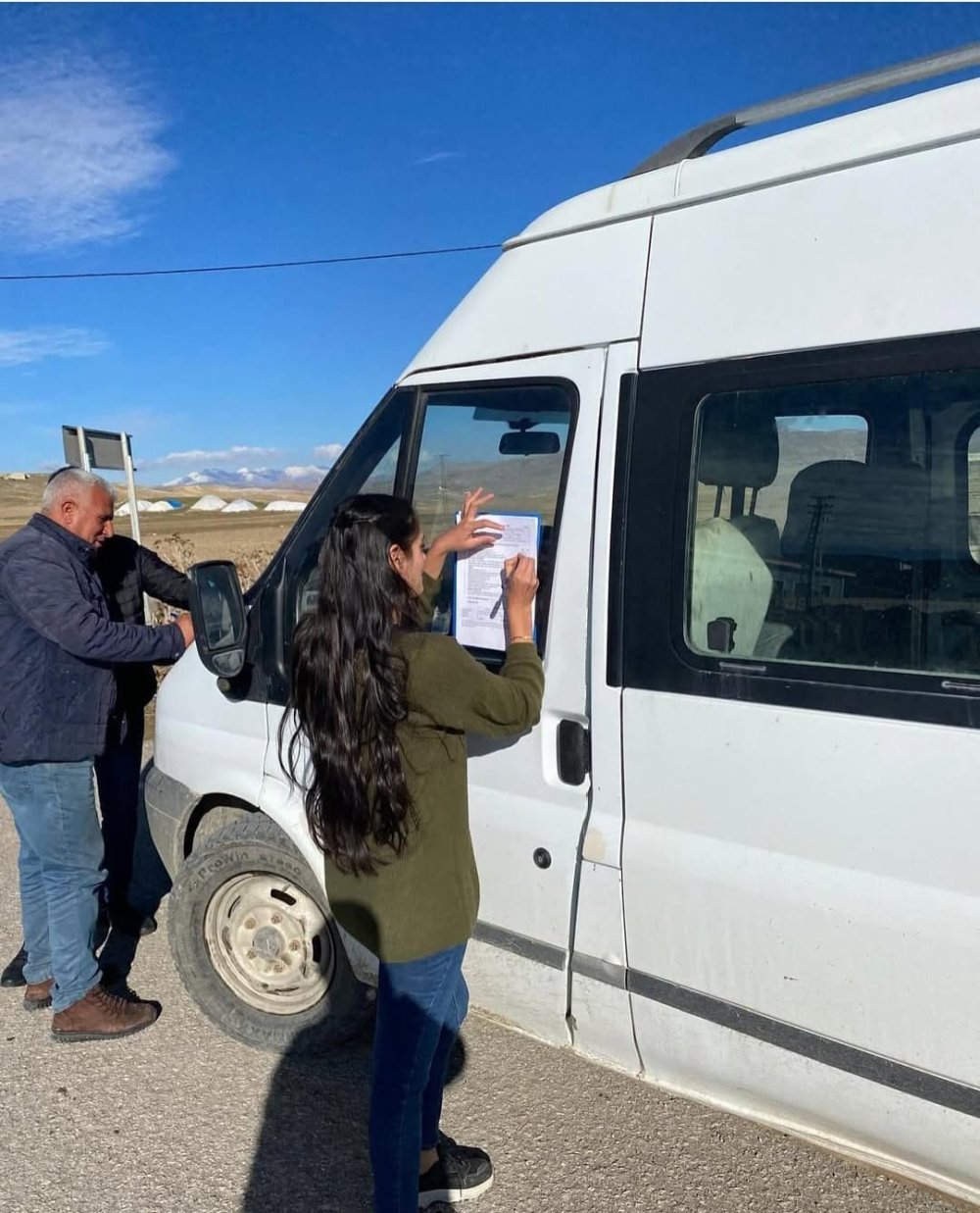 Diyadin'deki okullarda servis denetimi yapıldı