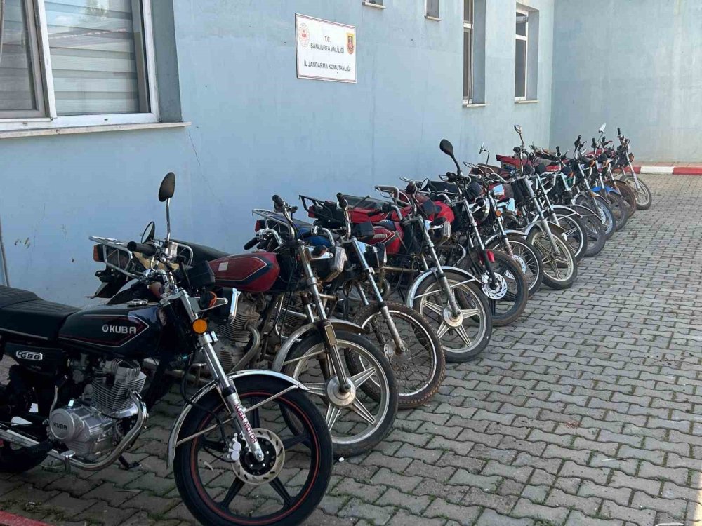 Urfa’da motosiklet hırsızlarına operasyon: 14 gözaltı