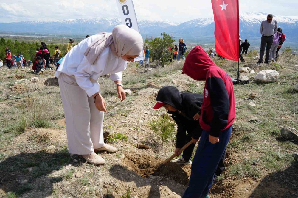 Erzincan’da  fidan dikme şenliği gerçekleştirildi