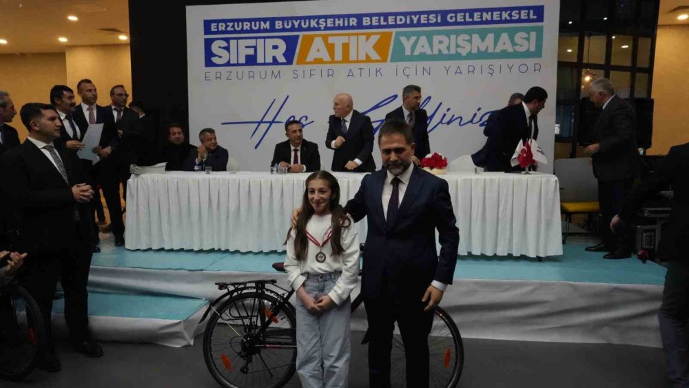 Erzurum'da sıfır atıkta yarıştılar, ödülleri kaptılar