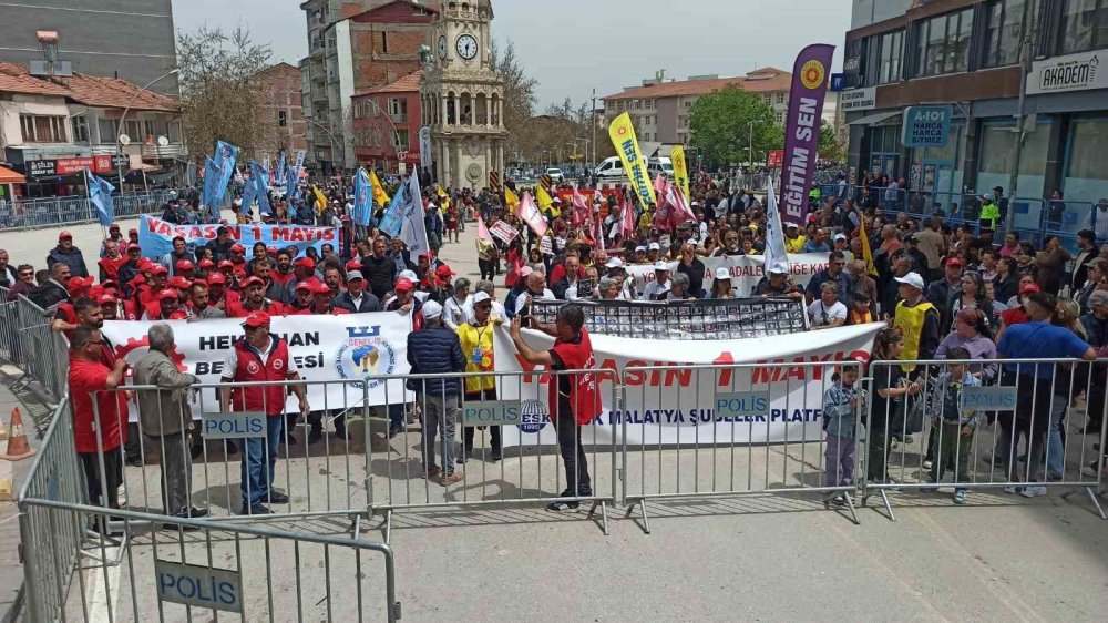 Malatya’da 1 Mayıs Emek ve Dayanışma Günü kutlandı