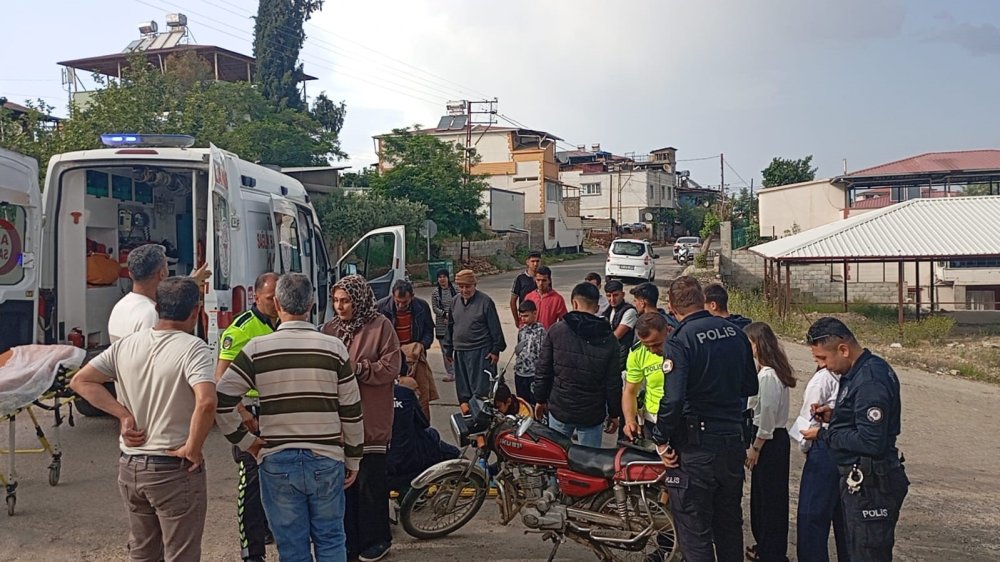 Antep’te motoru deviren yaşlı adam yaralandı