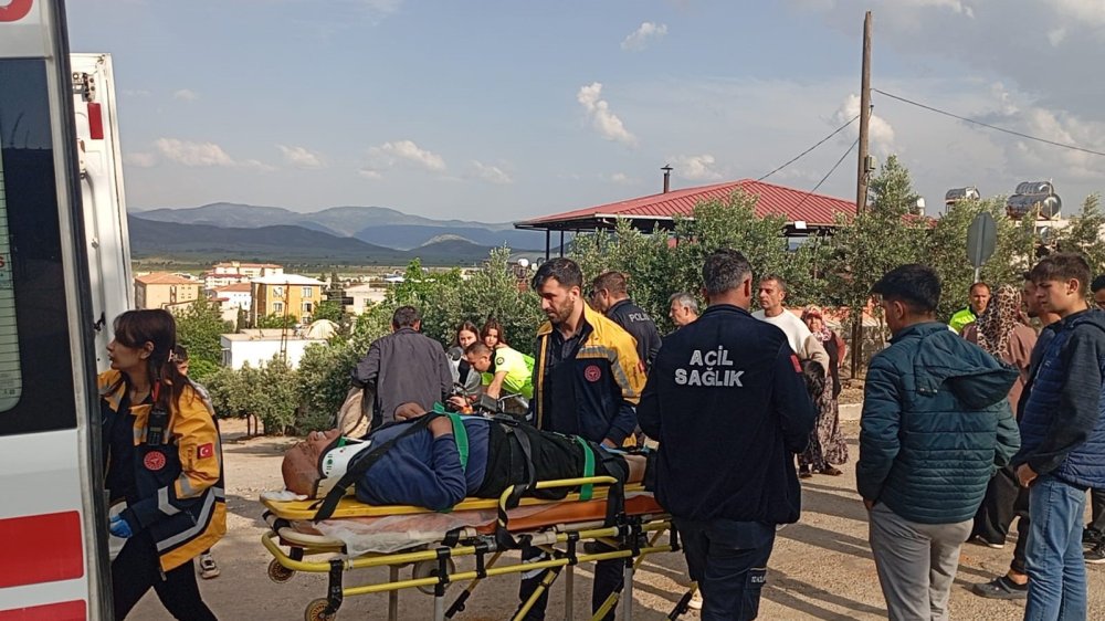 Antep’te motoru deviren yaşlı adam yaralandı