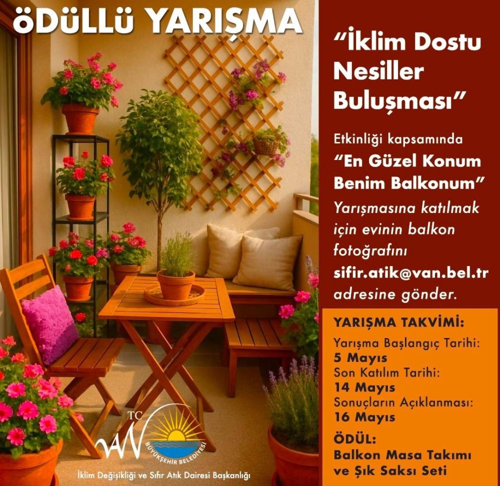 Van'da "En Güzel Balkon" yarışması