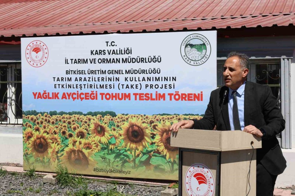 Kars’ta yağlık ayçiçeği üretiminde artış